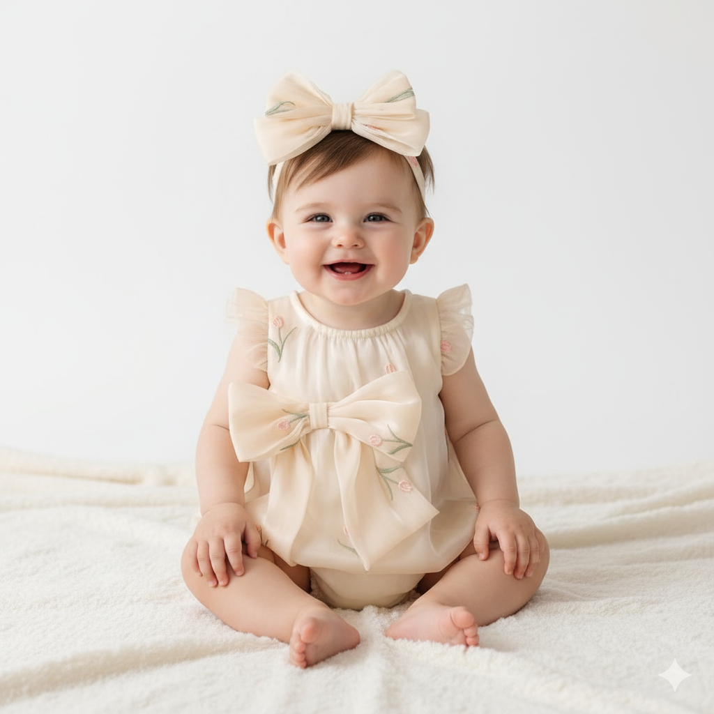Tulip romper 2pcs