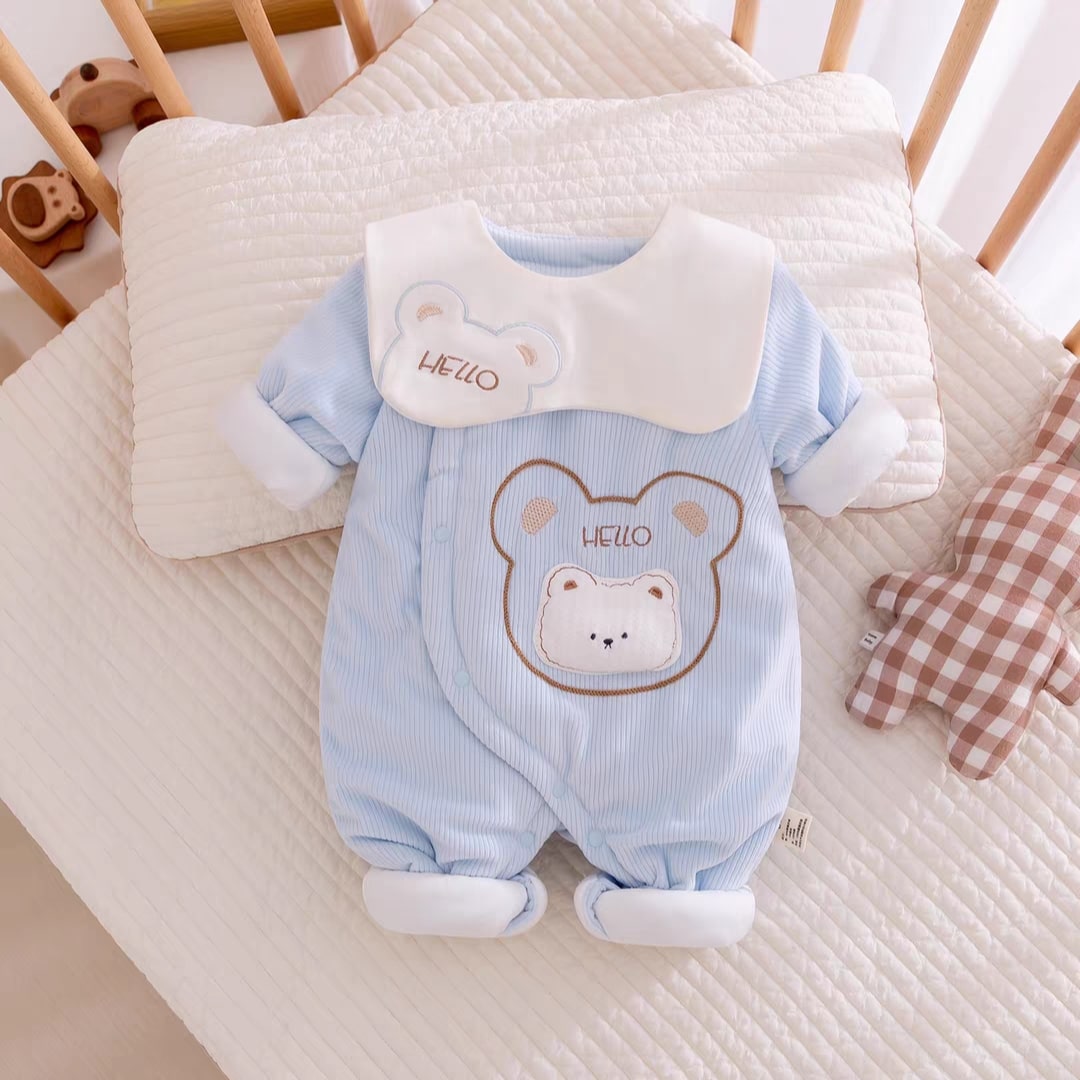 Hello bear jumpsuit 2pcs