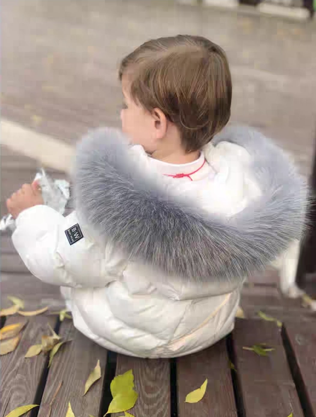 Fur jumpsuit.
