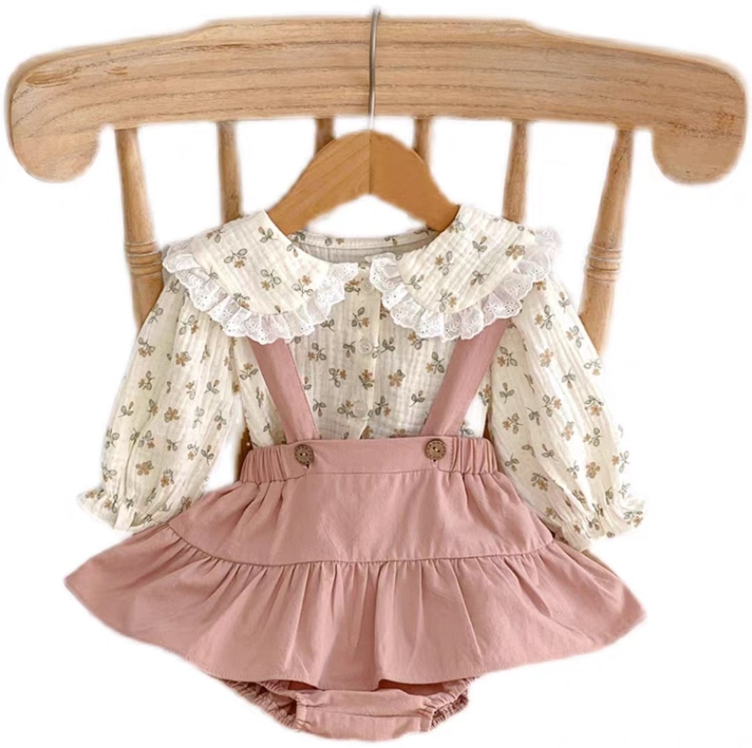 Flower print set 2pcs