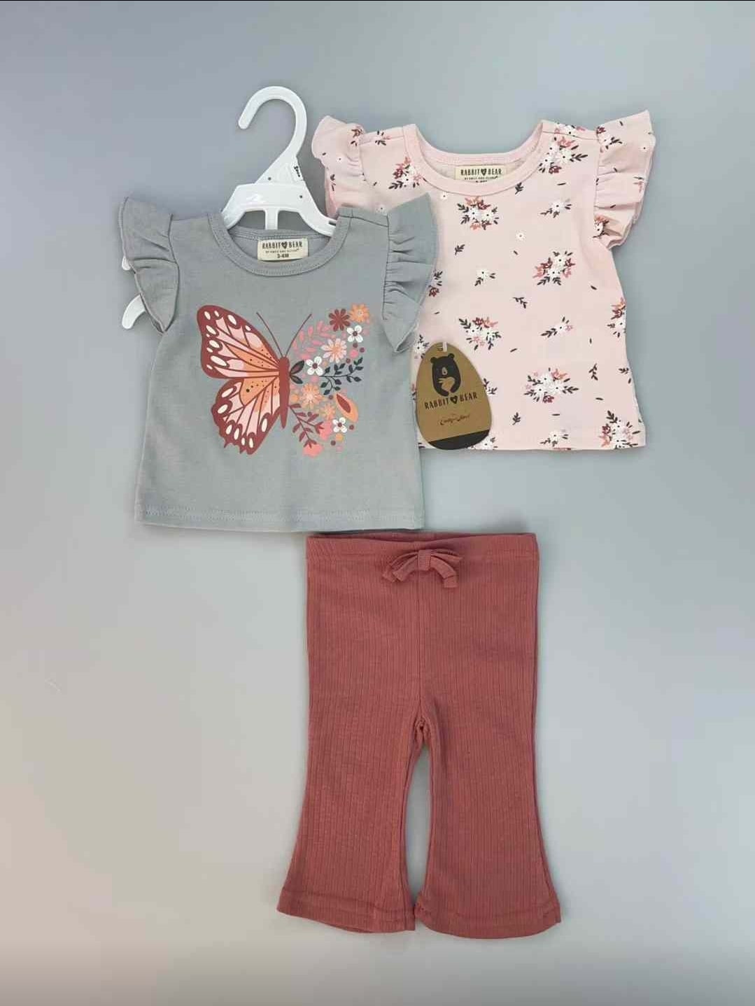 Butterfly floral set 3pcs