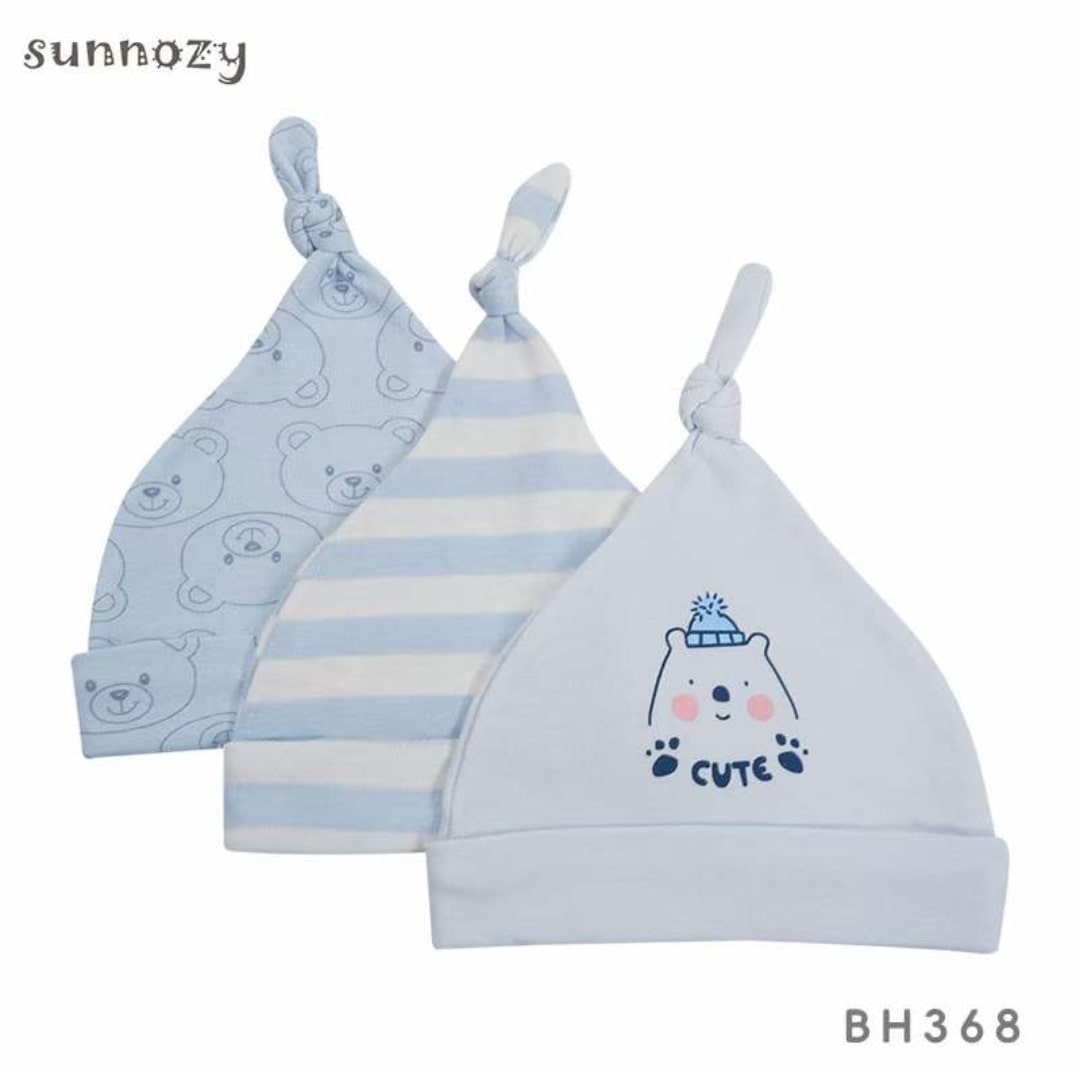 Baby cute hat 3pcs