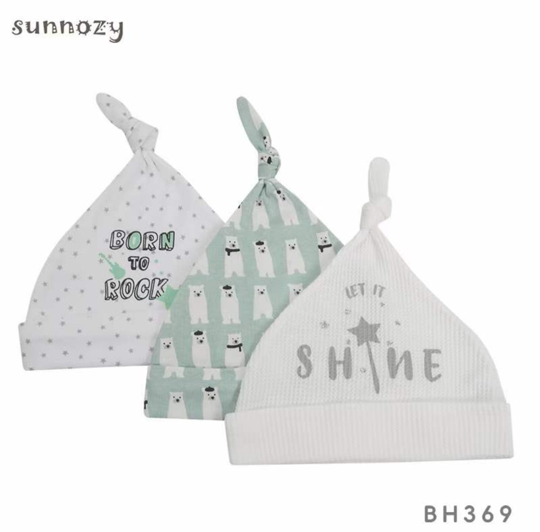 Baby shine hat 3pcs