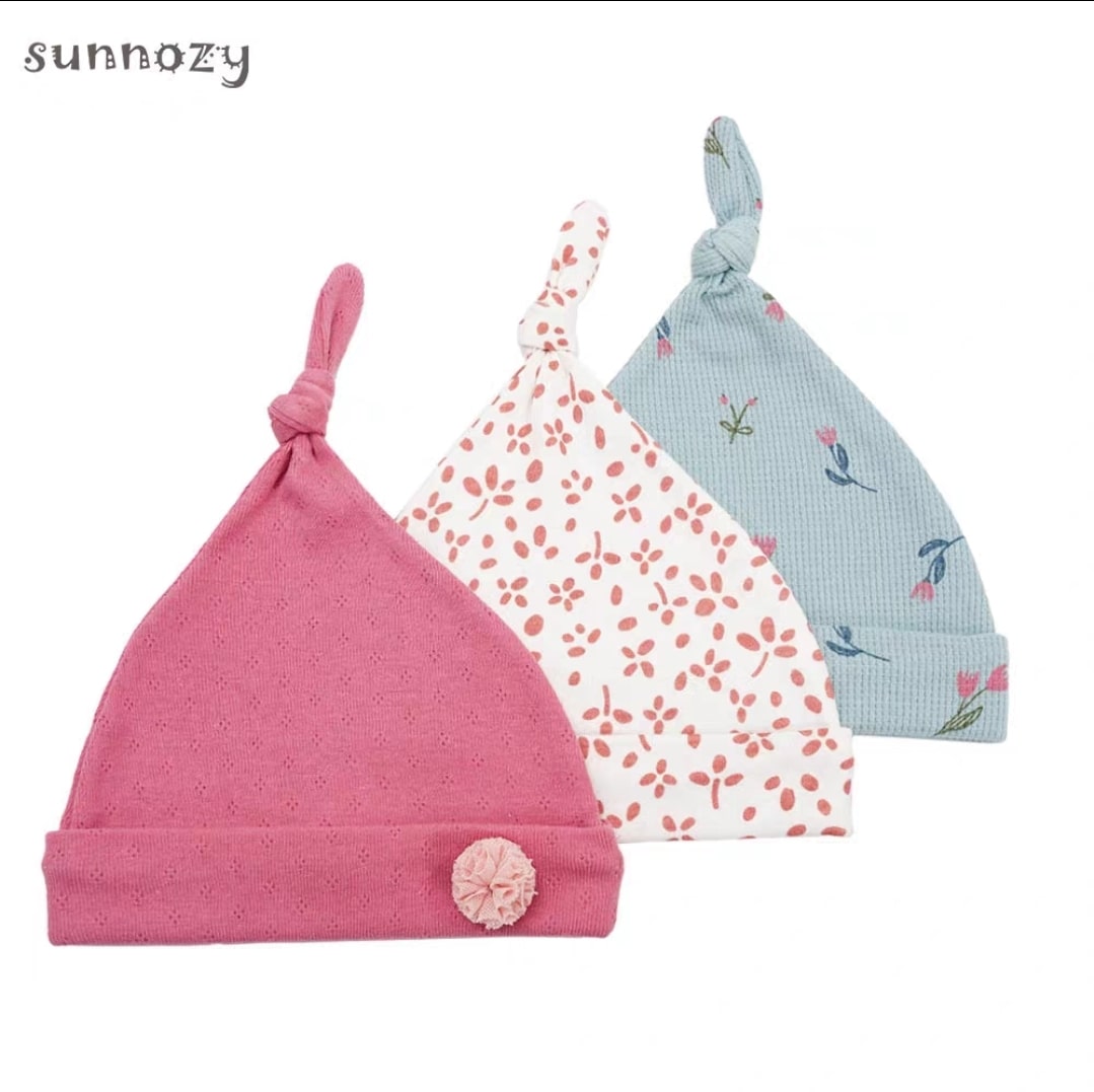 Baby flower hat 3pcs