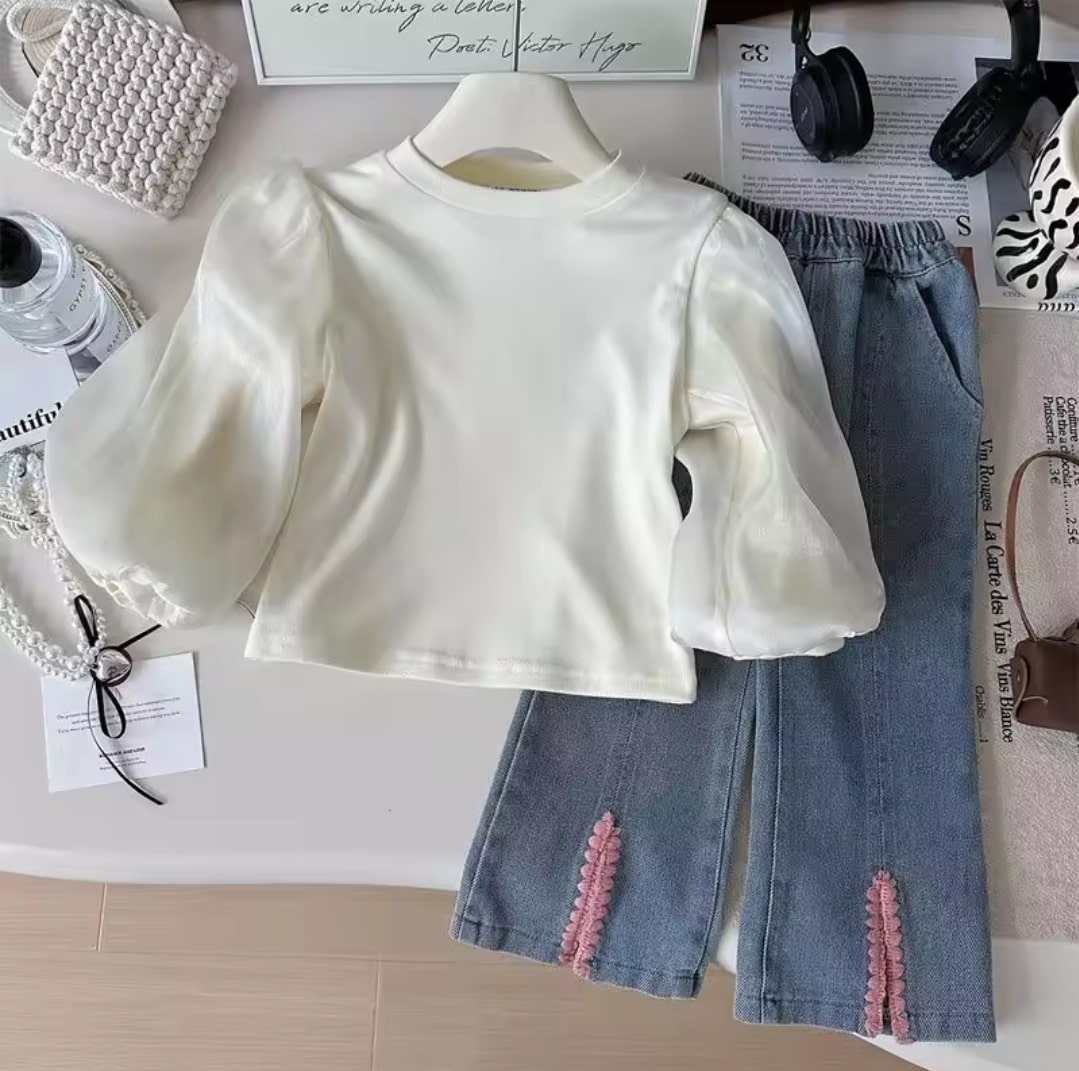 Fashionable denim set 3pcs