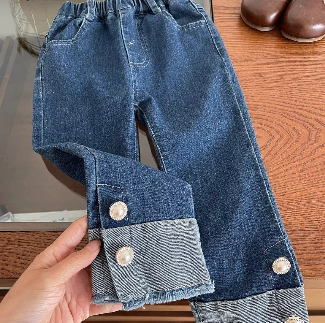 Denim floral set 2pcs