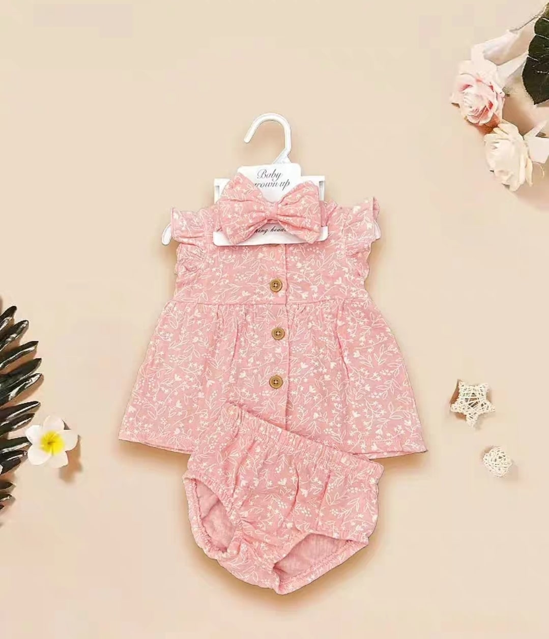 Floral dress 3pcs