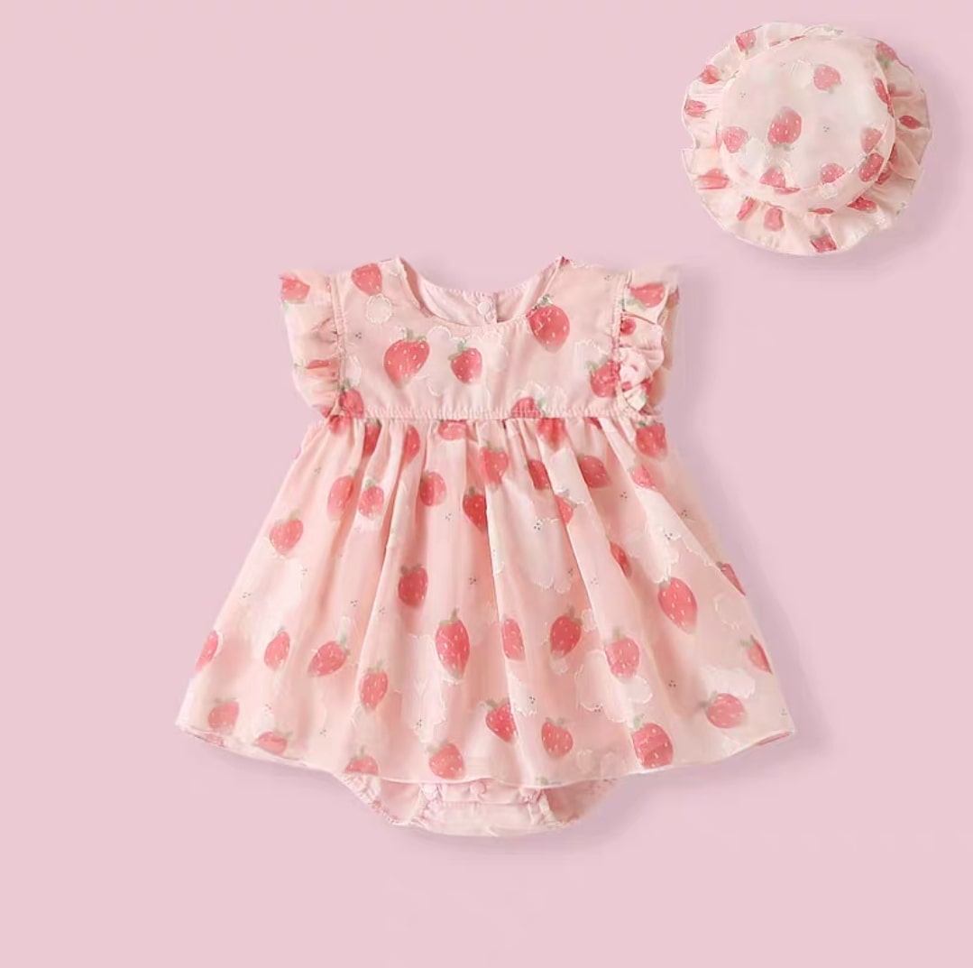 Strawberry dress 2pcs