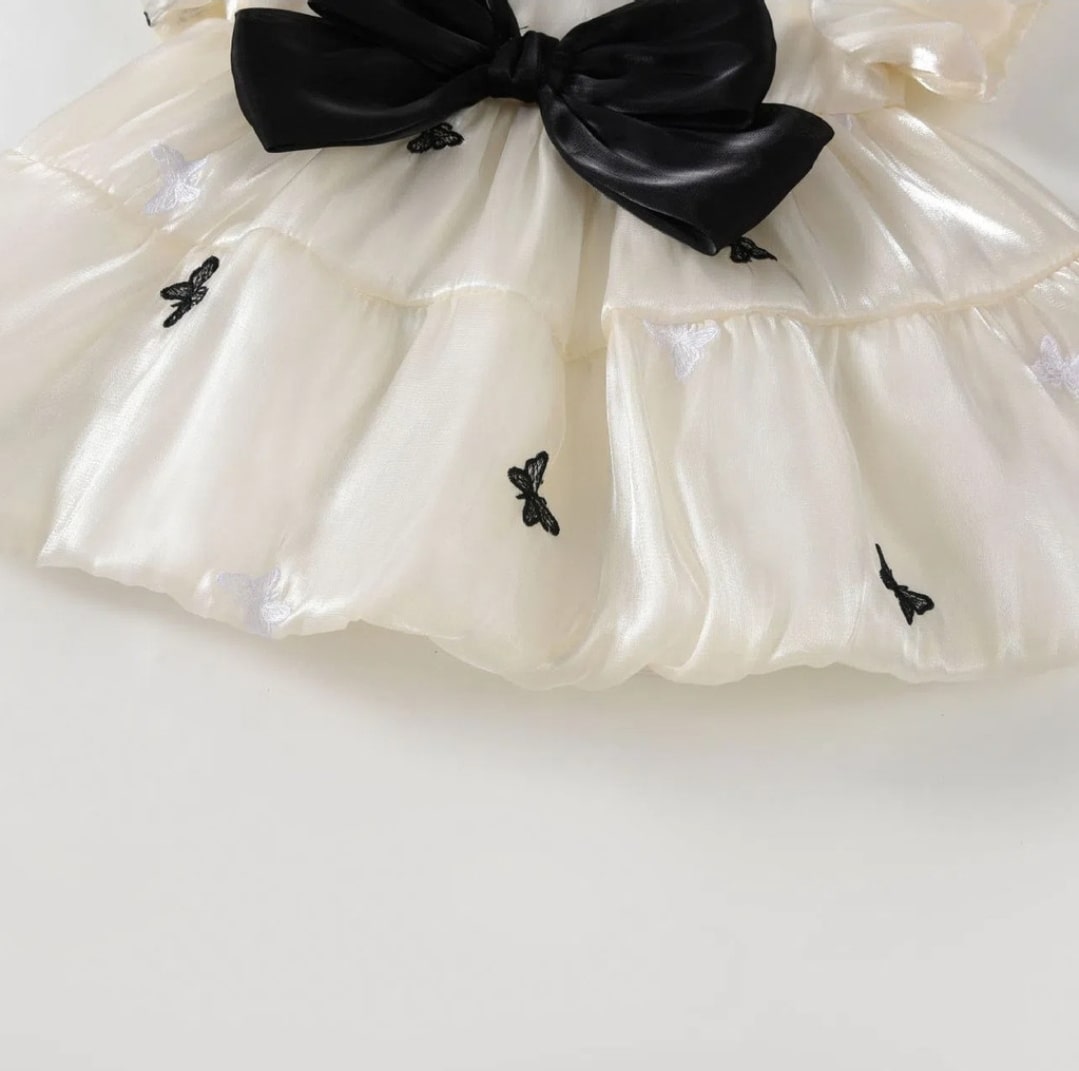 Butterfly bow dress 2pcs