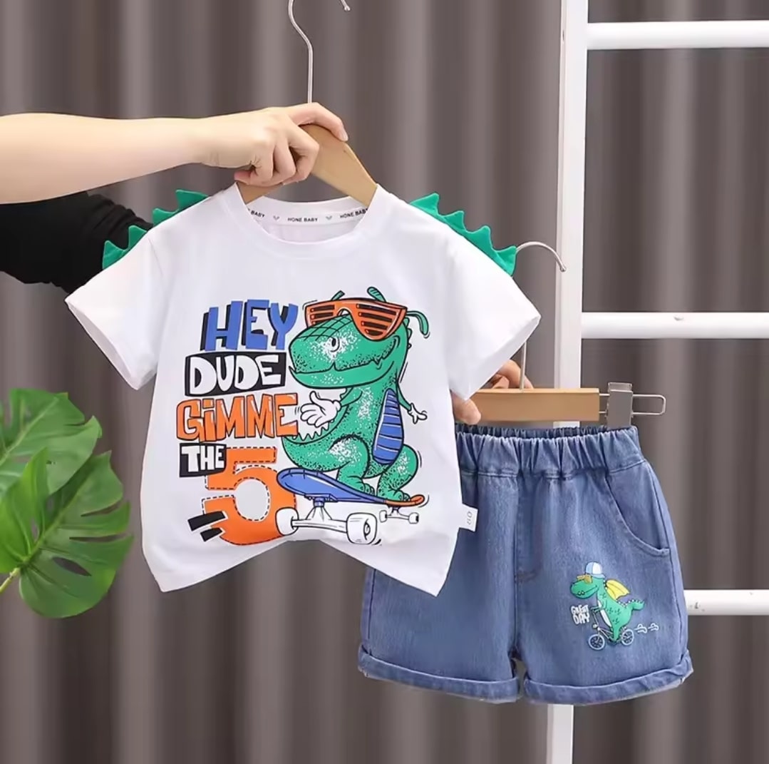 Dinasour short set 2pcs