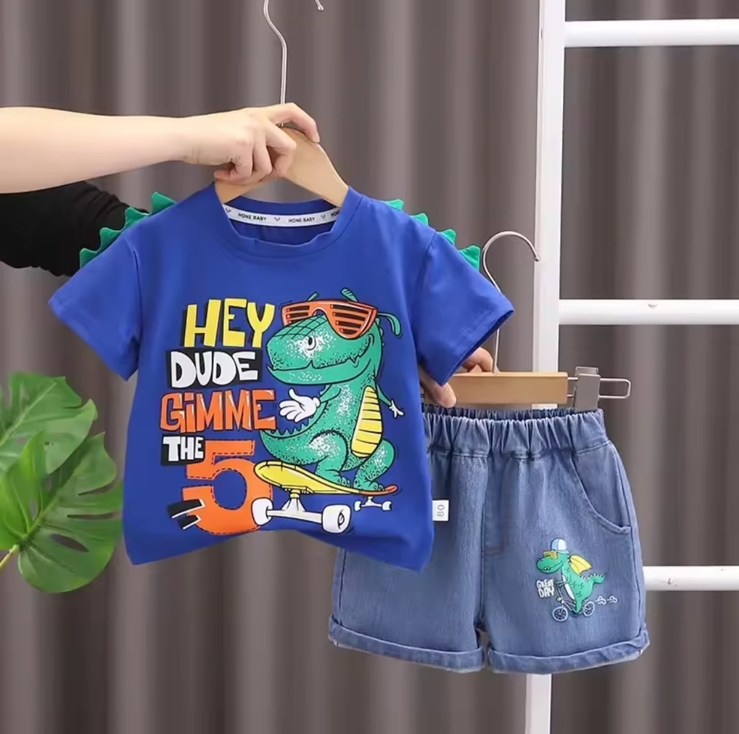 Dinasour short set 2pcs