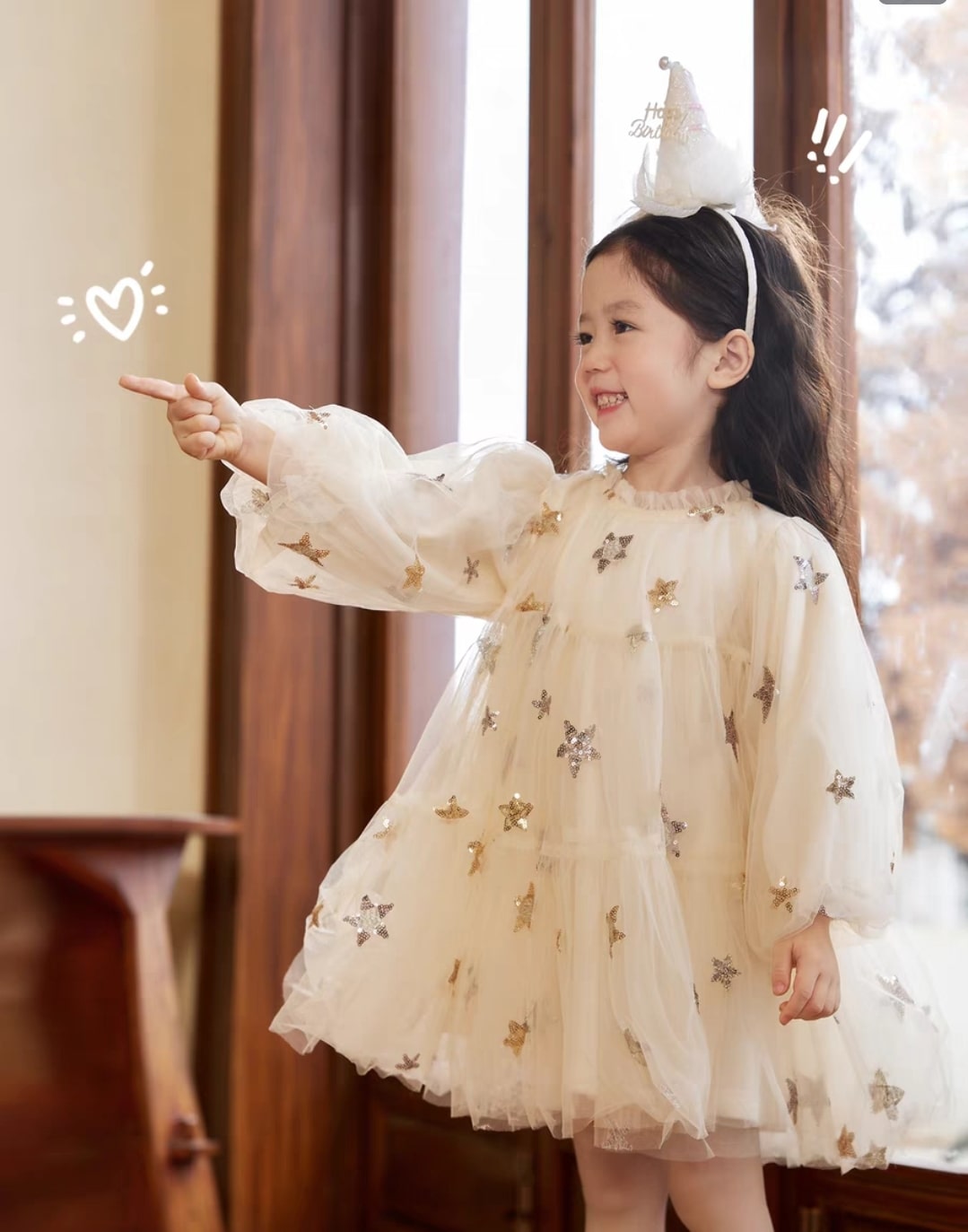 Star wide dress