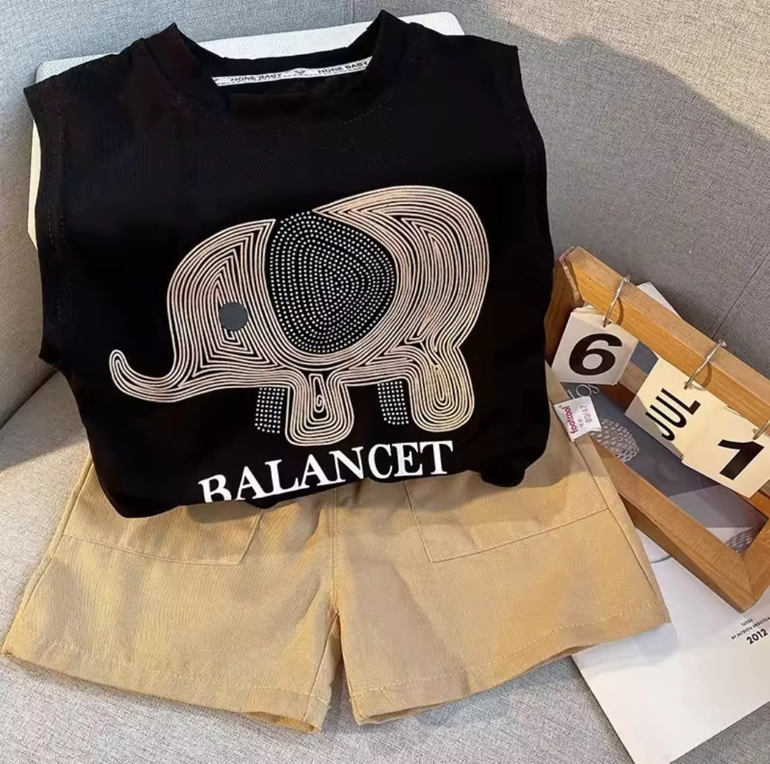Elephant short set 2pc..