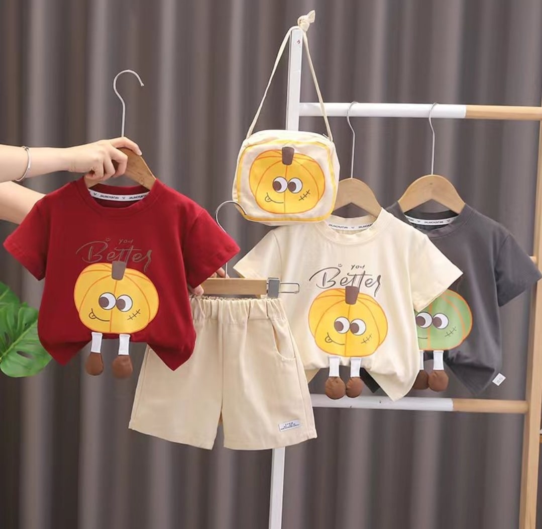 Pumpkin short set 3pcs