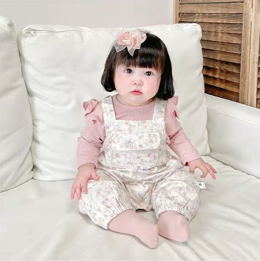 Floral jumpsuit 2pcs