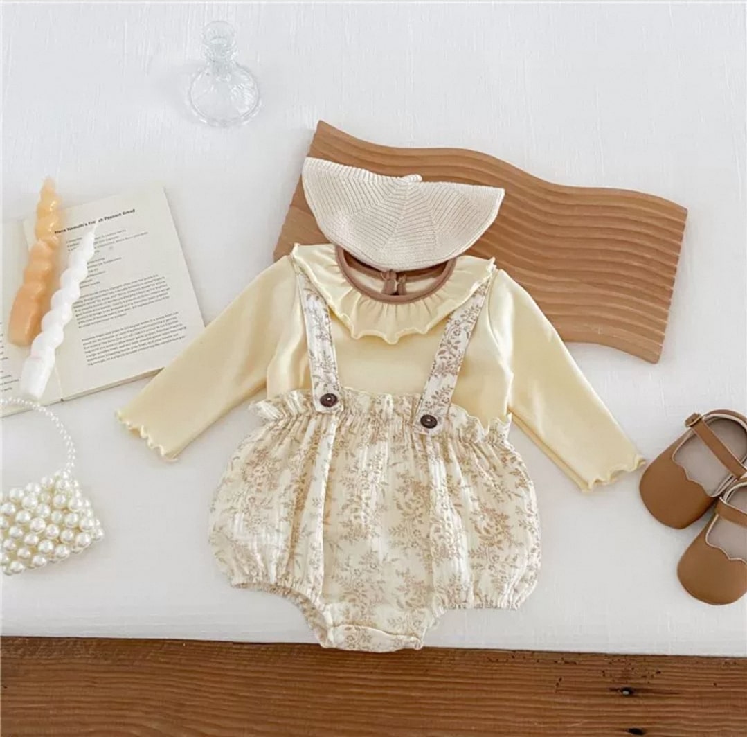Ruffle jumpsuit 2pcs