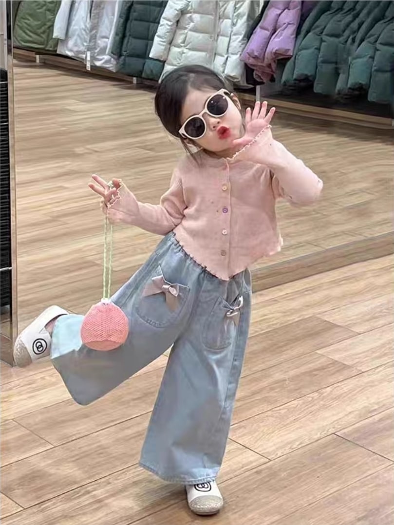 Colorful denim set 2pcs