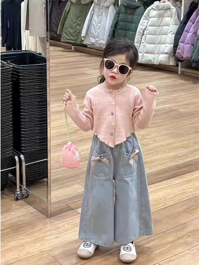 Colorful denim set 2pcs