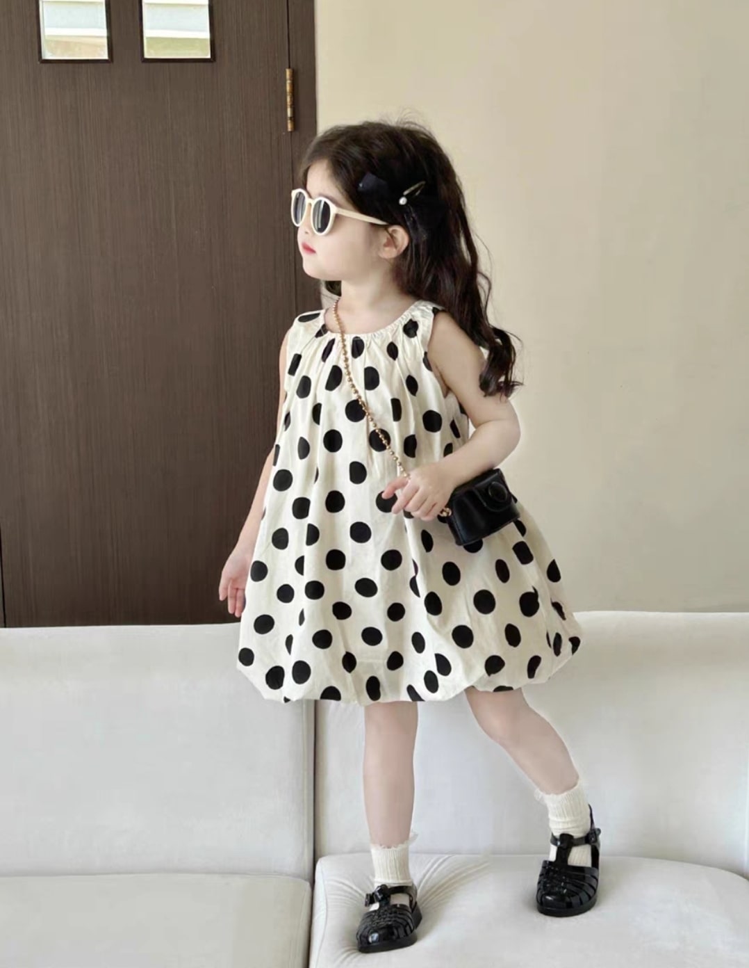 Dot summer dress 2pcs