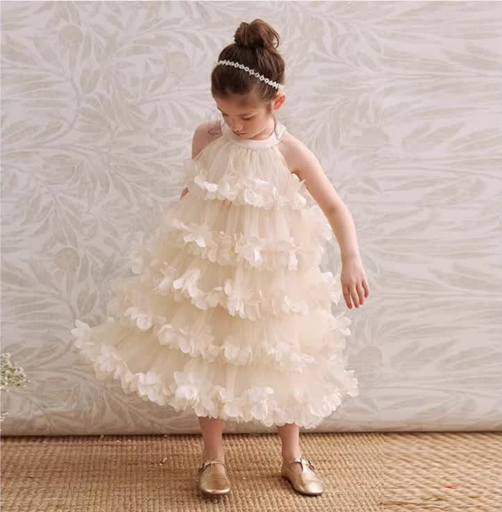 Flower princess long dress