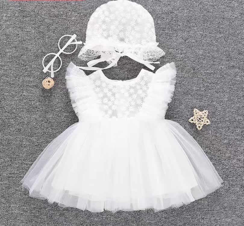 Dantail vest dress 3pcs