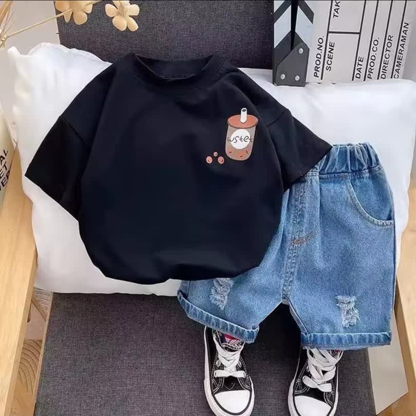 Hat boy short set 2pcs