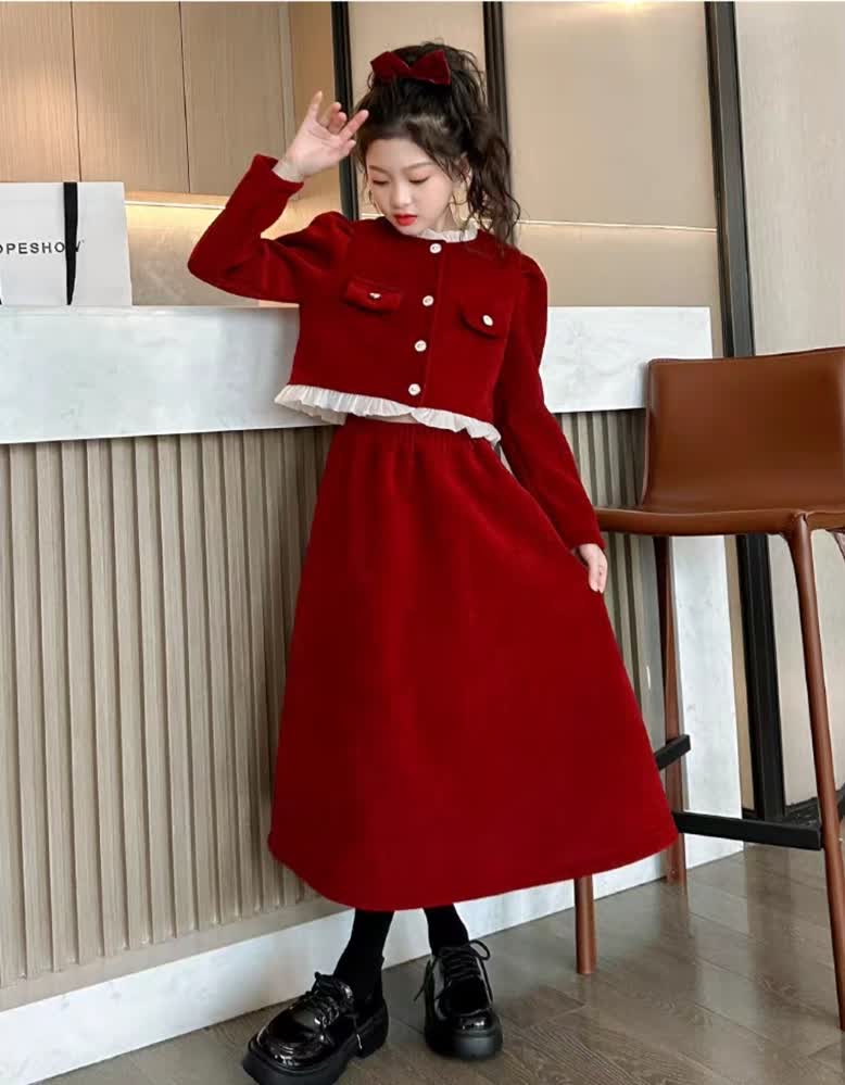Korean skirt set 2pcs