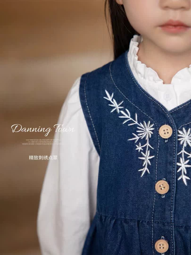 Spring denim dress 2pcs