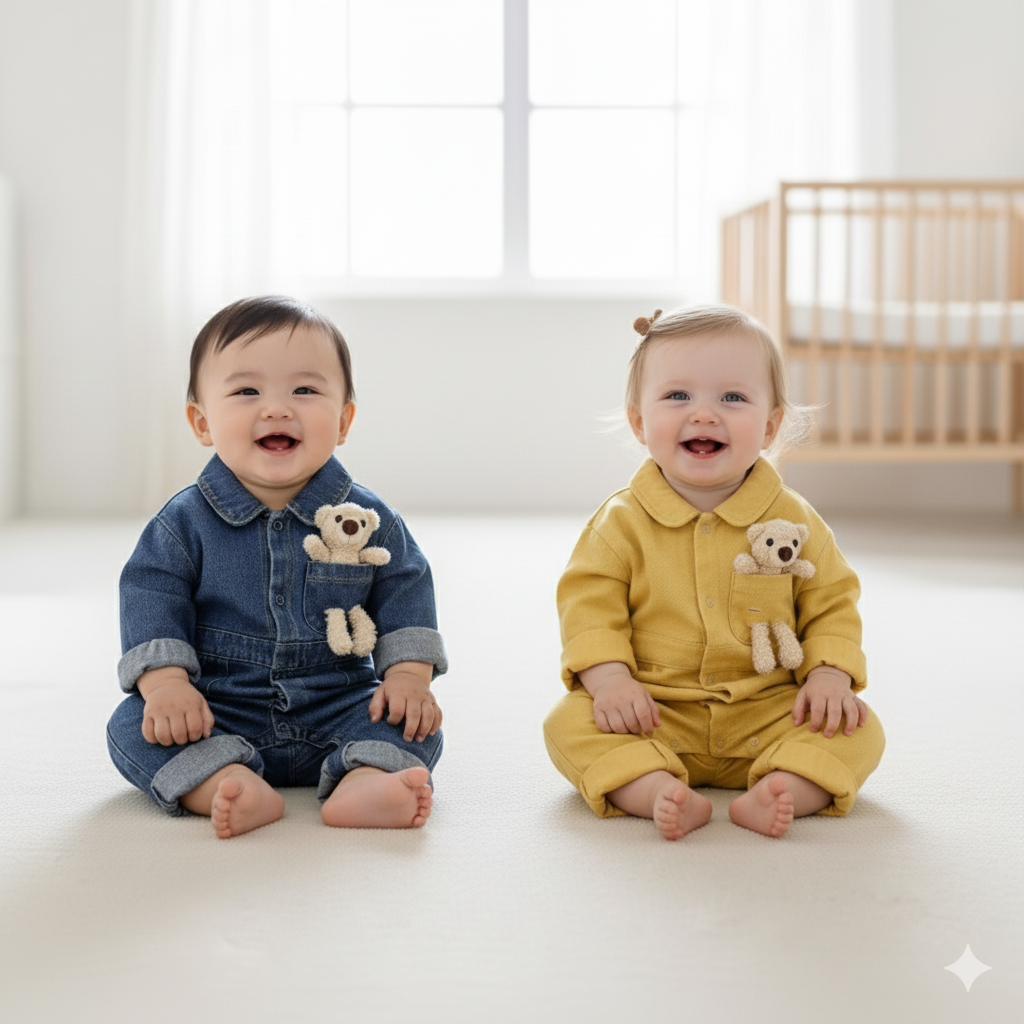 Denim jumpsuit 2pcs