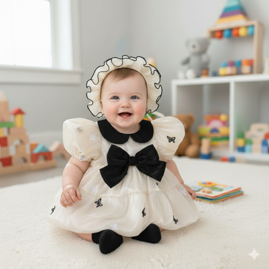 Butterfly bow dress 2pcs