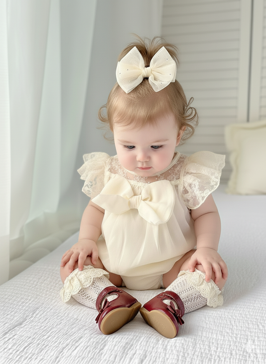 Bow dantail romper