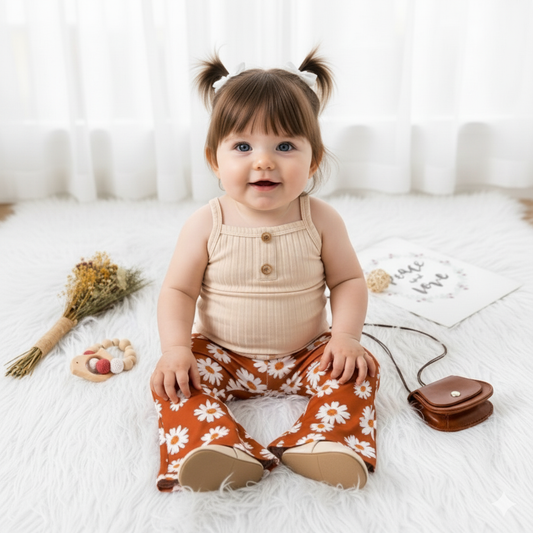 Ribbed spaghetti strap set