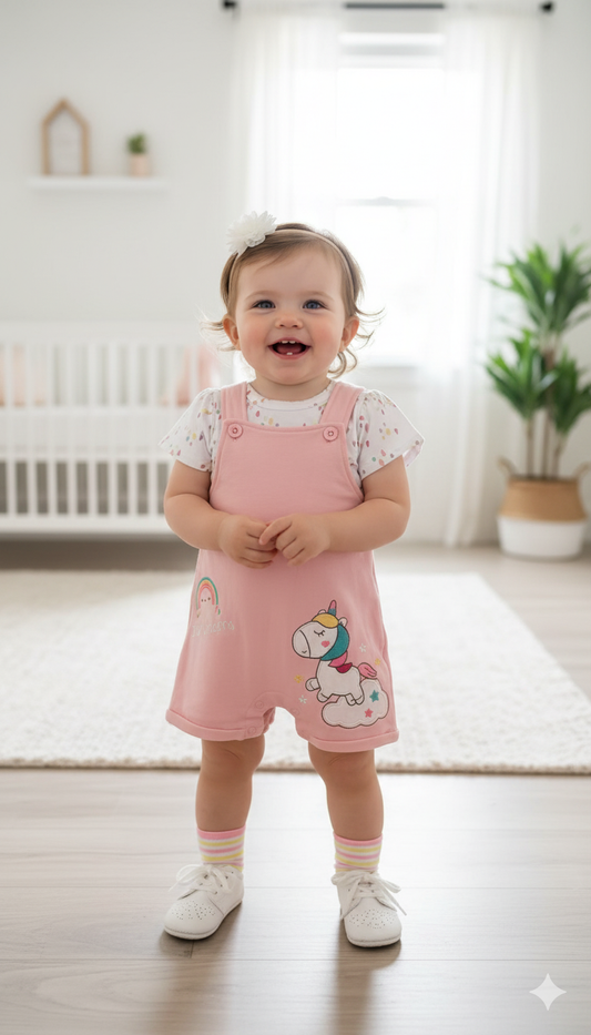Unicorn set jumpsuit 4pcs
