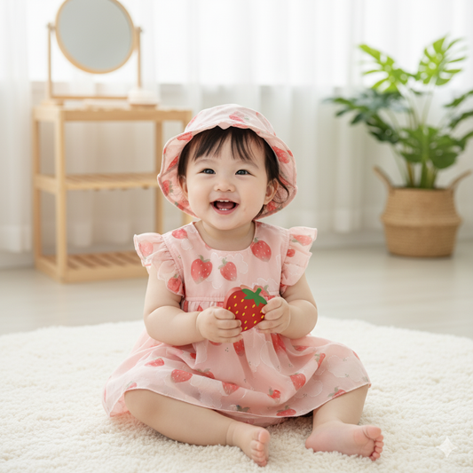 Strawberry dress 2pcs
