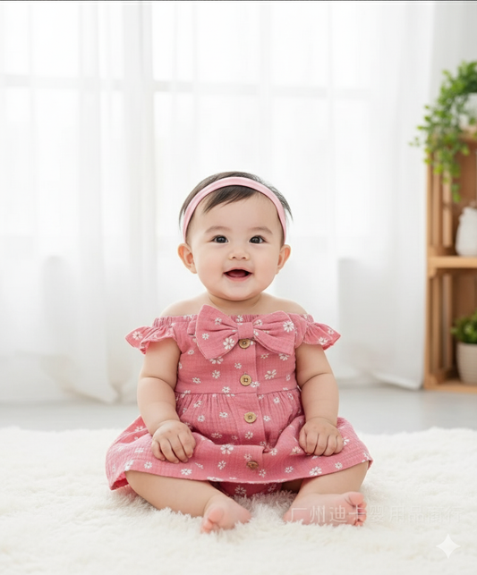 Floral flower dress 3pcs