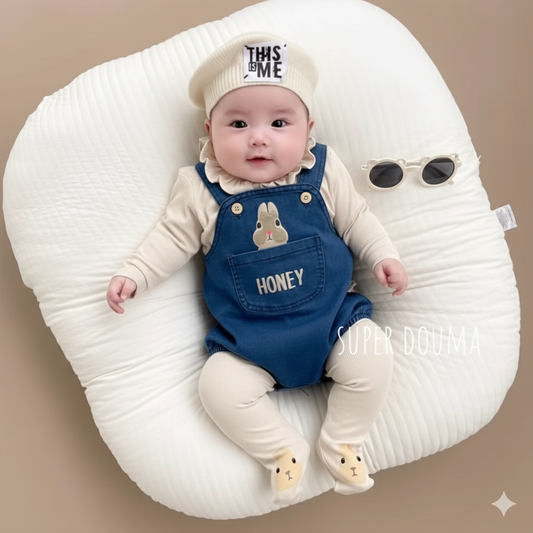 Honey jumpsuit denim 2pcs