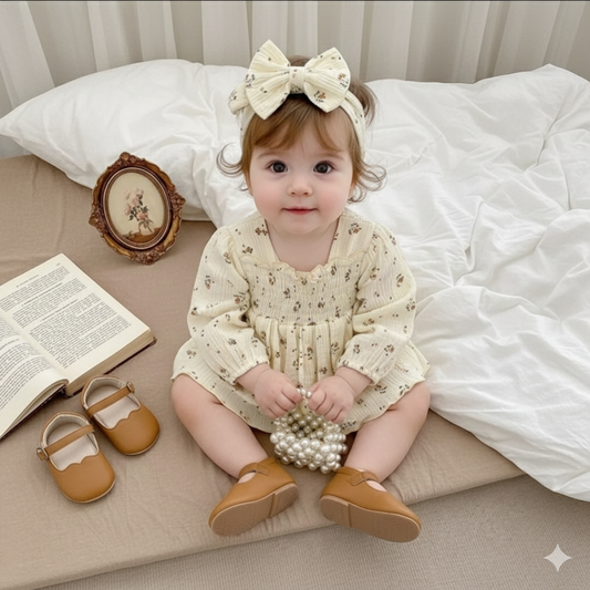 Muslin floral jumpsuit 2pcs