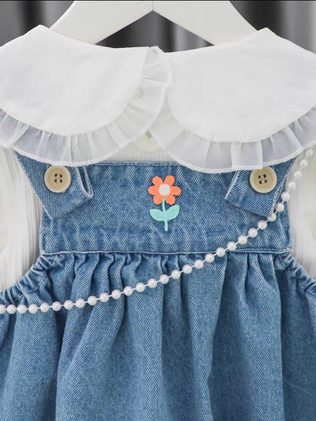 Denim dress set 5pcs