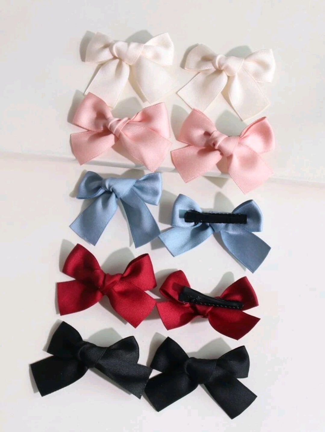 Bow decor clips 10pcs