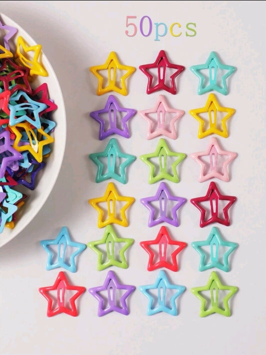 Colored stars clips