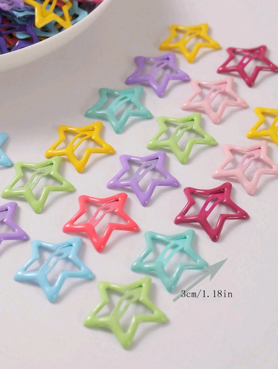 Colored stars clips