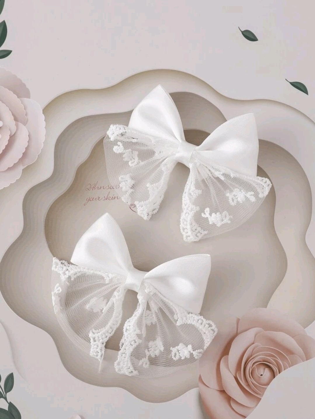 Bow clips 2pcs