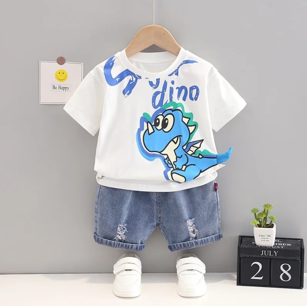 Mini dinasour short set 2pcs