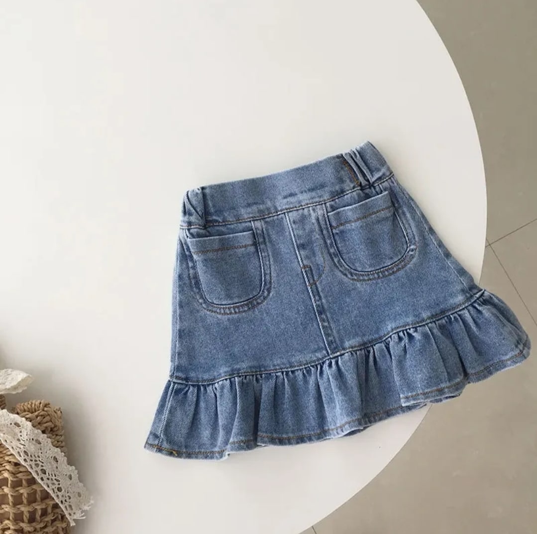 Denim skirt set 2pcs