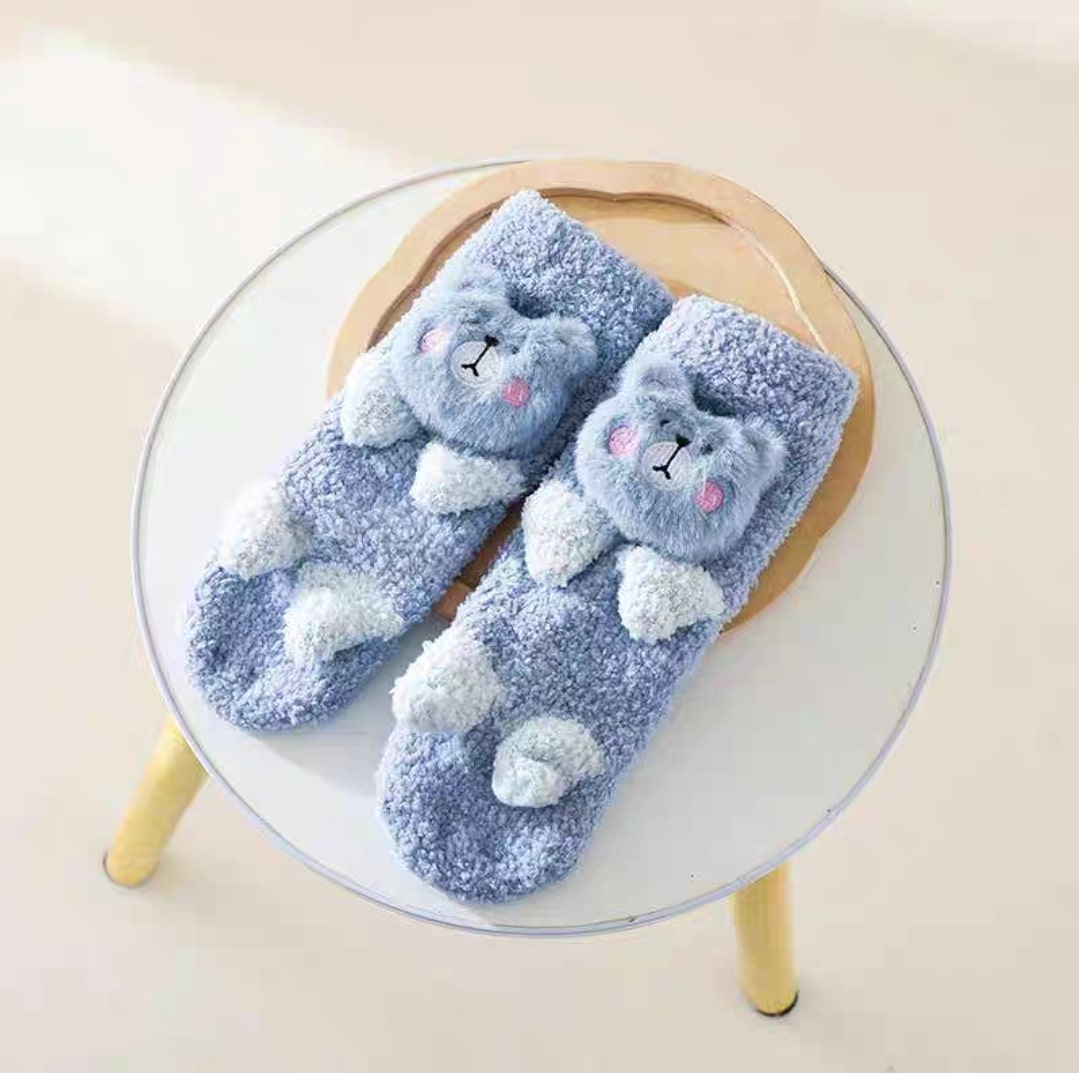 Animal fur sock 2pcs.