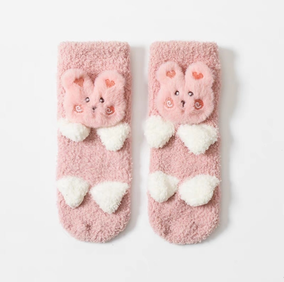 Animal fur sock 2pcs.