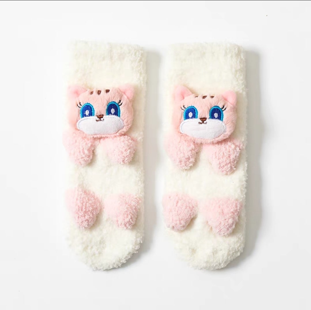 Animal fur sock 2pcs.