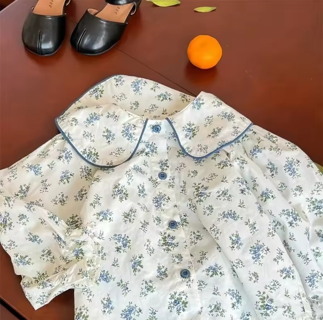 Denim floral set 2pcs