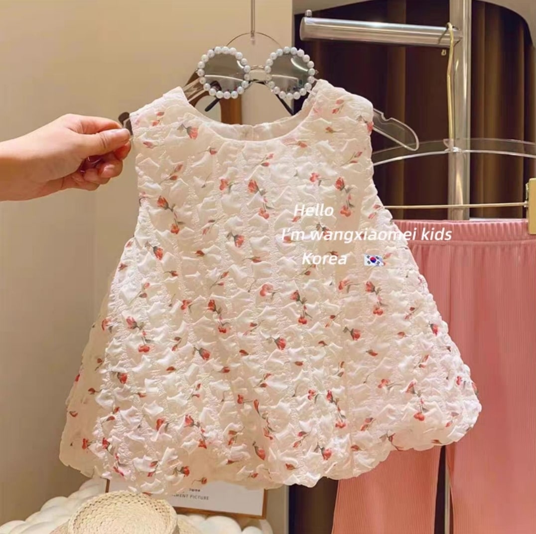 Flower casual vest set 2pcs..