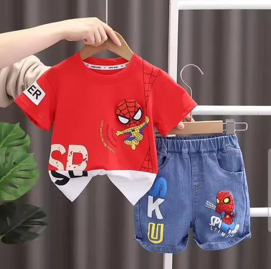 Spider man short set 2pc..